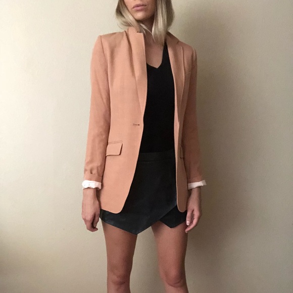 rose blazer outfit